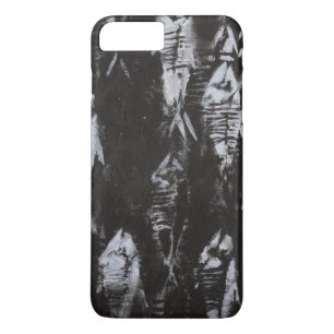 Fossil White Fish on Black Background iPhone 8 Plus/7 Plus Case