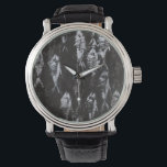 Fossil White Fish on Black Background Watch<br><div class="desc">This fossil-inspired image is perfect for your fish collection. This image is simple as it only includes two colours:black and white. Choose this artprint today on your product.</div>