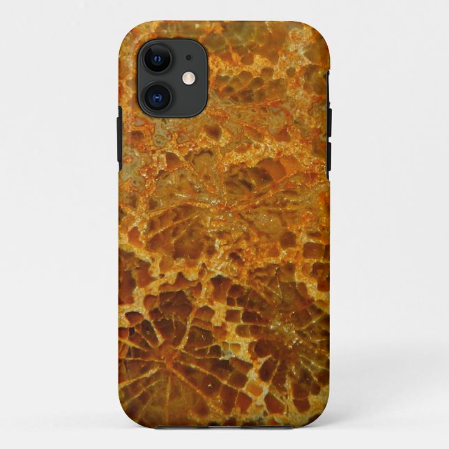 Fossilised coral natural jasper gemstone Case-Mate iPhone case (Back)