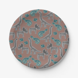 Fossilized Dinosaur Paper Plates