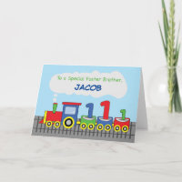Foster Brother 1st Birthday Colourful Train Track