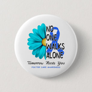 Foster Care Awareness Month Ribbon Gifts 6 Cm Round Badge