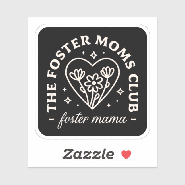 Foster care moms club support group black (Sheet)