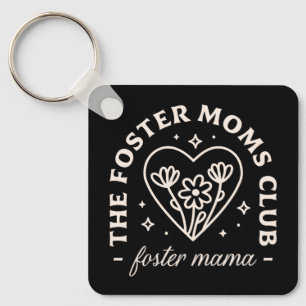 Foster care moms club support group key ring