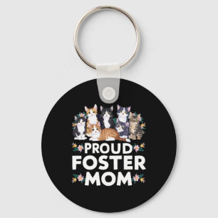 Foster Cat Adopt Proud Foster Mum Key Ring