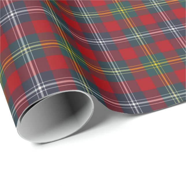 Foster Clan Modern Tartan Wrapping Paper (Roll Corner)