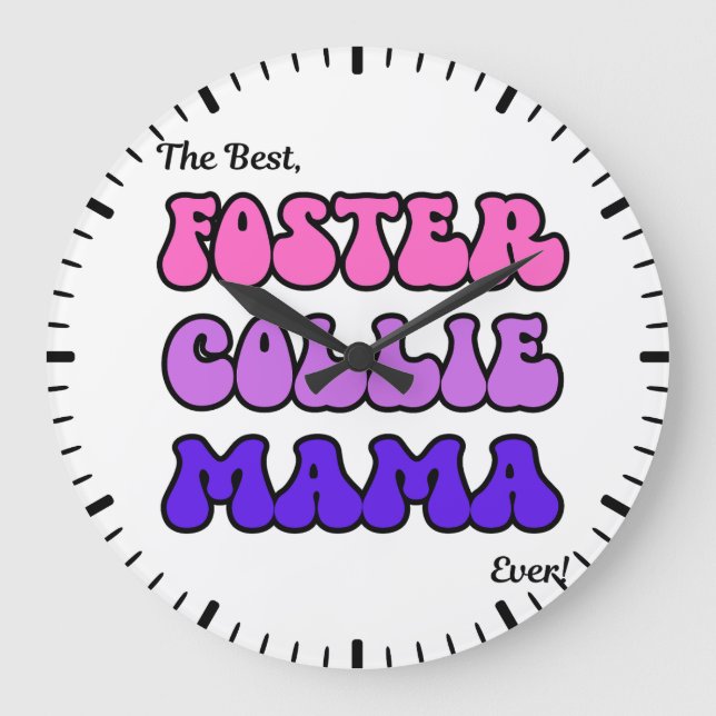 Foster Collie Mum Clock (Front)