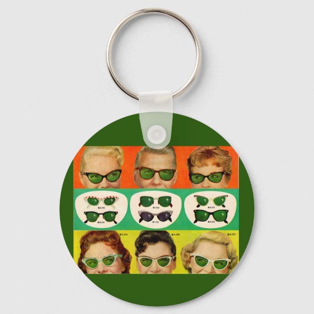 Foster Grant ad 1950s Key Ring (Front)