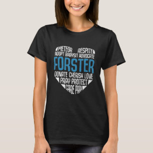 Foster Heart Adopt Pray Care   Parents Graphic T-Shirt