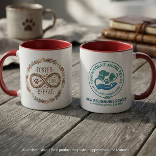 Foster Love Tribute Infinity Pet Rescue Gift Mug