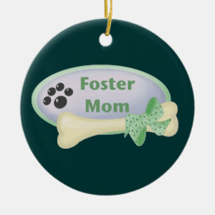Foster Mum (blue circle) Ceramic Ornament