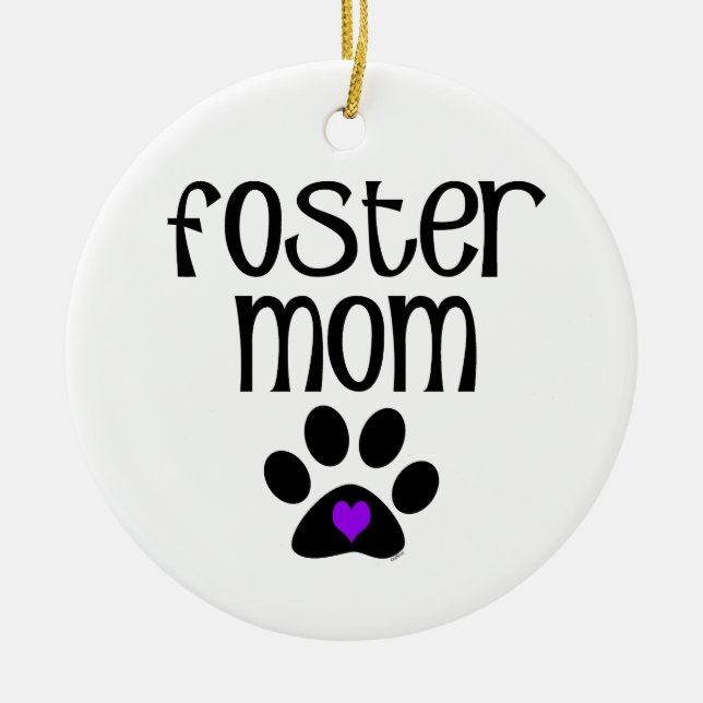 Foster Mum Ceramic Ornament (Front)