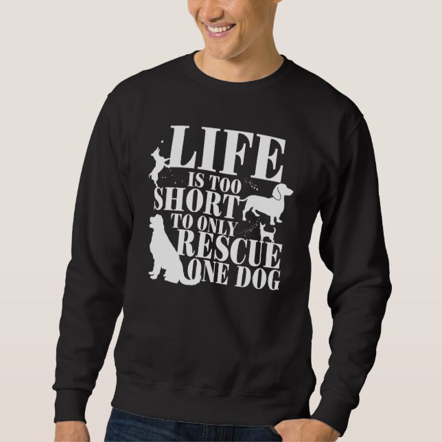 Foster Mum Dog Rescue Mum All Dogs Puppies  2 Sweatshirt (Front)