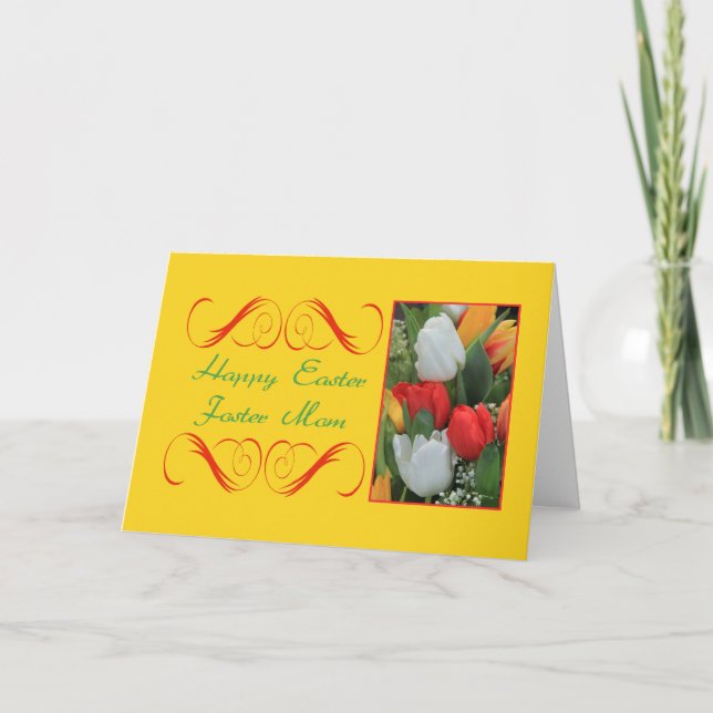 Foster Mum Happy Easter Holiday Card (Front)