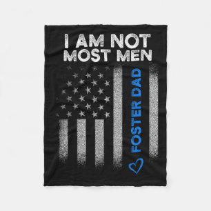 Foster Parent Dad Most Men Foster Care  Fleece Blanket