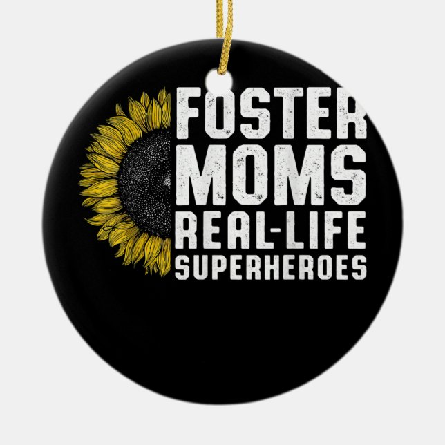Foster Parent Mum Dad Foster Care  Ceramic Ornament (Front)