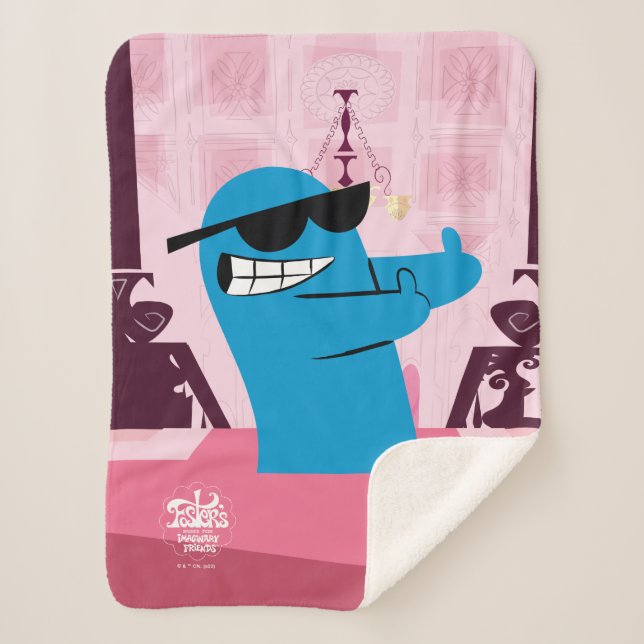Foster's Home for Imaginary Friends | Cool Bloo Sherpa Blanket (Front)