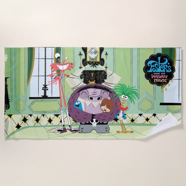 Foster's Home for Imaginary Friends | Group Hug Beach Towel (Front)