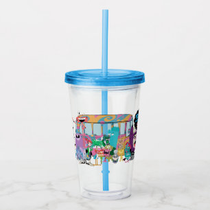 Foster's Home for Imaginary Friends School Bus Acrylic Tumbler