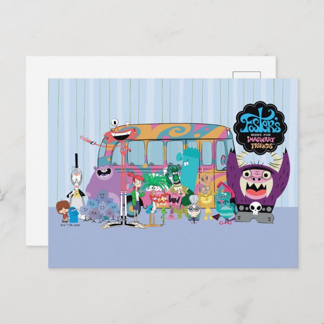 Foster's Home for Imaginary Friends | School Bus Postcard (Front/Back)