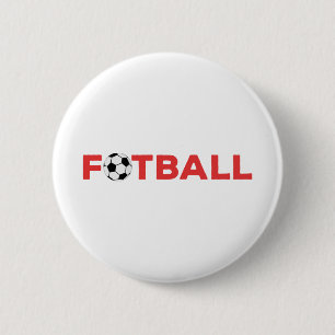 Fotball Football Soccer 6 Cm Round Badge