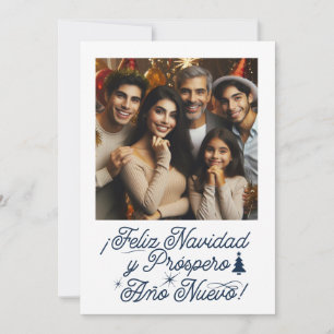 Foto Feliz Navidad & Próspero Año Nuevo Invitation