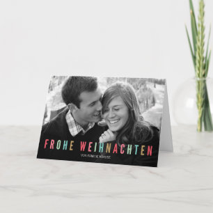 Foto Weihnachtskarte Bunte Weihnachten Holiday Card