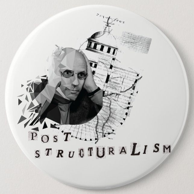 Foucault 6 Cm Round Badge (Front)