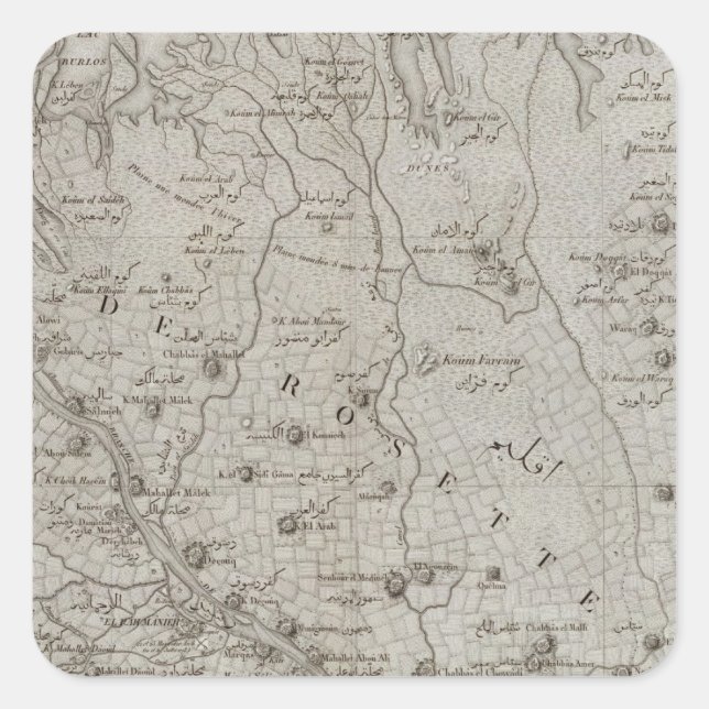 Foueh, Damanhour, Egypt Square Sticker (Front)