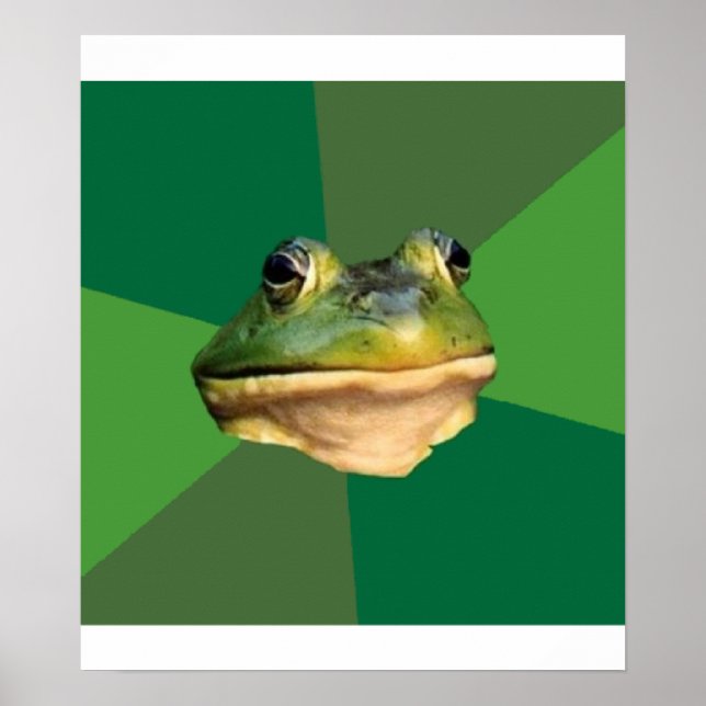 Foul Bachelor Frog Advice Animal Meme Poster (Front)