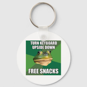 Foul Bachelor Frog Free Snscks Key Ring