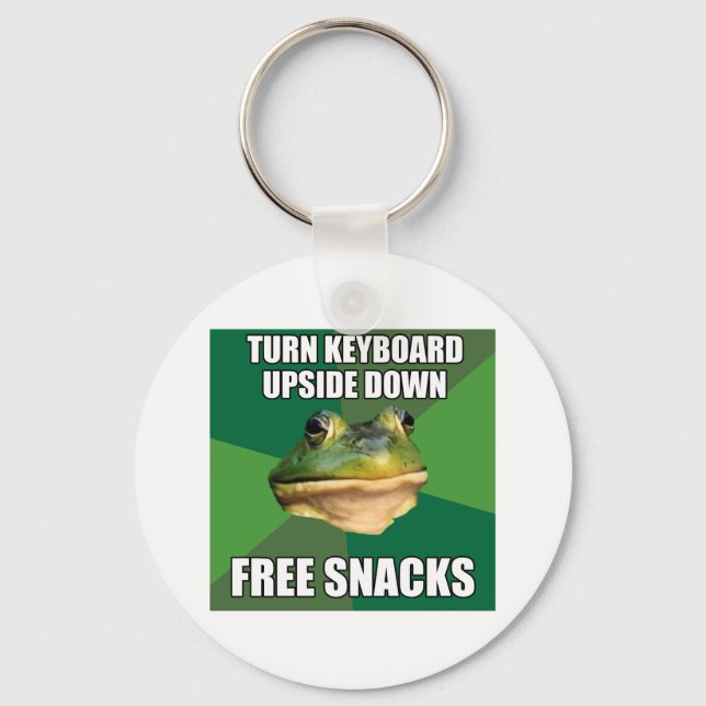 Foul Bachelor Frog Free Snscks Key Ring (Front)