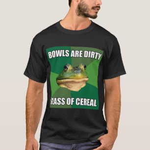 Foul Bachelor Frog Glass of Cereal T-Shirt