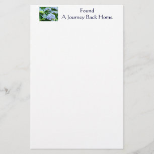 Found A Journey Back Home stationery Blue Green