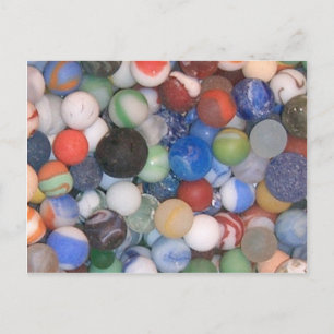 Found at the Beach Marbles Postcard