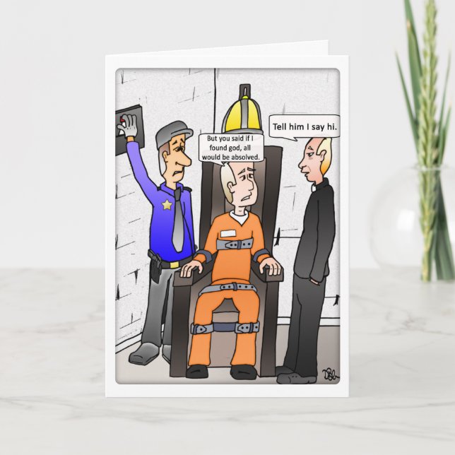 Found God White Folded Greeting Card (Front)