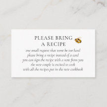 Found Her Honey Bee Bridal Shower Recipe Request