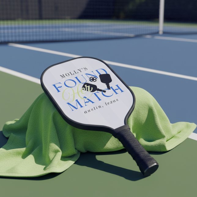 Found Her Match Pickleball Sporty Bachelorette Paddle (Found Her Match Pickleball Sporty Bachelorette Pickleball Paddle)