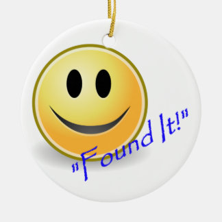 Found It! Geocaching Ceramic Ornament