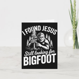 Found jesus looking bigfoot funny summer men women card