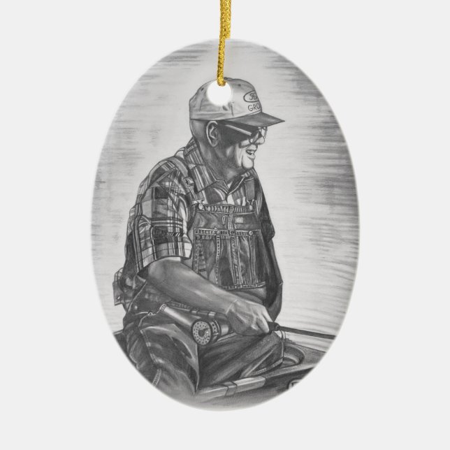 Found memorries ceramic ornament (Front)