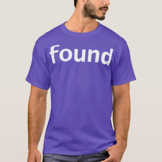 Found Minimal Typography T-Shirt