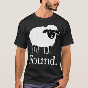 Found Minimalist Sheep Christian Faith Scripture T-Shirt