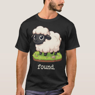 Found Minimalist Sheep Christian Psalm 23 Lamb T-Shirt