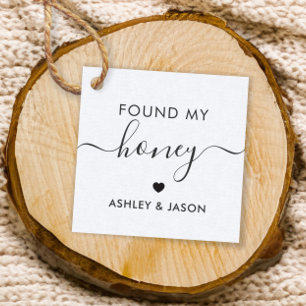 Found My Honey Gift Tag, Wedding Tag, Favour Tags