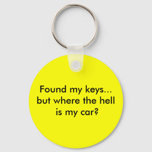 Found my keys...but where the hell is my car? key ring