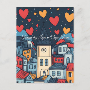 Found my Love in Cape Town Valentine's Day Postcard