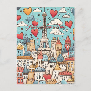 Found my Love in Paris France Valentine's Day Postcard