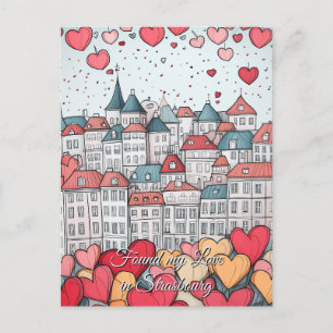 Found my Love in Strasbourg Valentine's Day Postcard