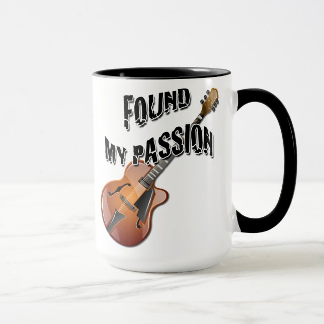 Found My Passion - Archtop Guitar Mug (Right)